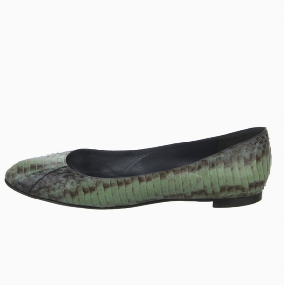Manolo Blahnik Python Flats - Picture 1 of 12
